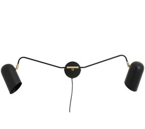 Nordal Eris vegglampe - svart