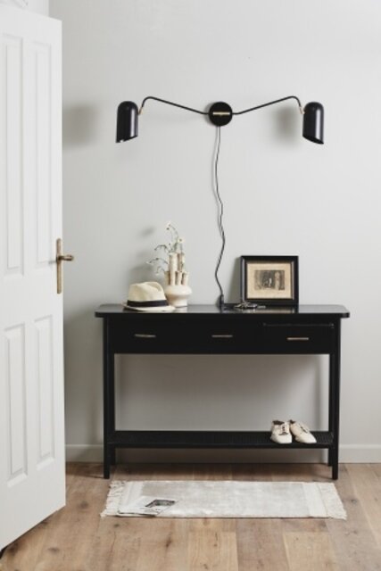 Nordal Lámpara de pared Eris - negro