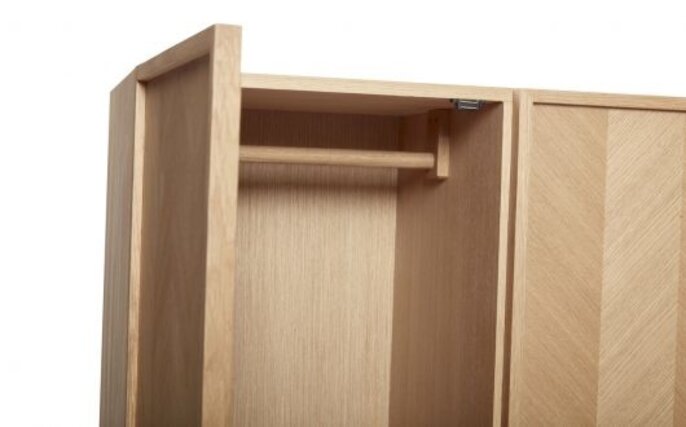 Hubsch Armoire en chêne - naturel