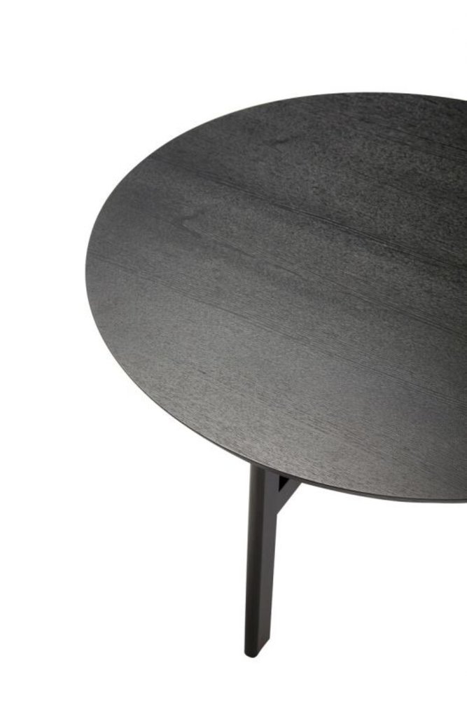 Hubsch Salontafel eikenhout rond - zwart Hubsch Salontafel eikenhout rond - zwart
