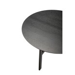 Hubsch Coffee table oak round - black