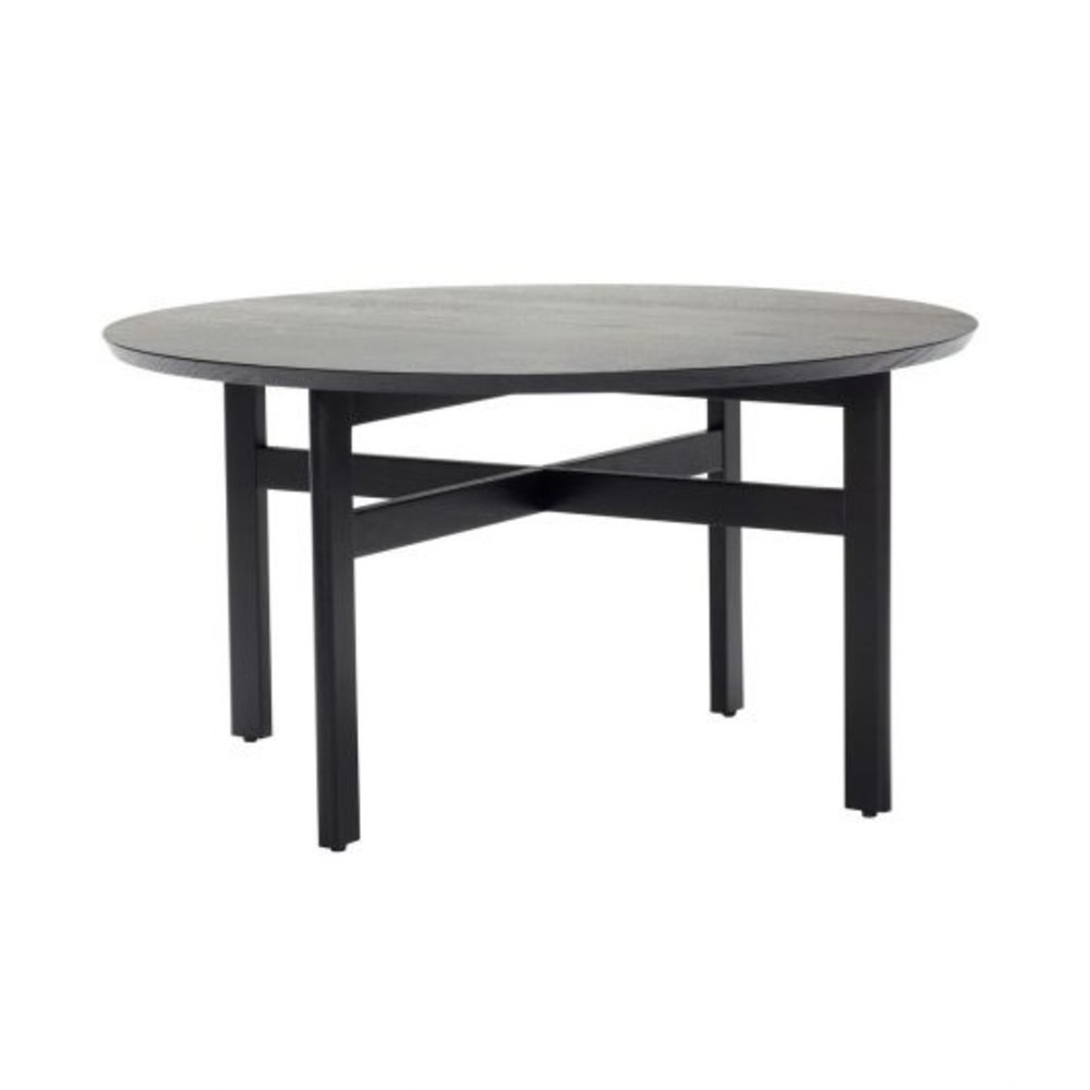 Hubsch Salontafel eikenhout rond - zwart Hubsch Salontafel eikenhout rond - zwart