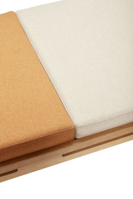 Hubsch Tagesbett inklusive Kissen - beige / orange Hubsch Tagesbett inklusive Kissen - beige / orange