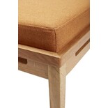 Hubsch Sofá cama con almohadas - beige / naranja