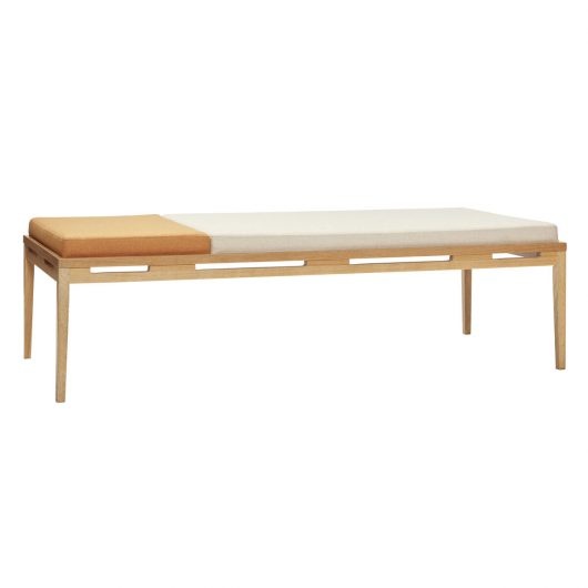 Hubsch Daybed including pillows - beige / orange
