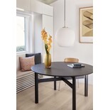 Hubsch Dining table oak round - black Hubsch Dining table oak round - black