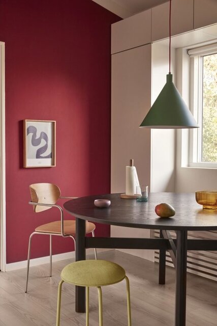 Hubsch Dining table oak round - black Hubsch Dining table oak round - black