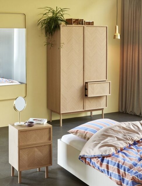 Hubsch Sideboard / bedside table oak - natural