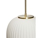 Hubsch Hanglamp glas - wit/messing ø32cm Hubsch Hanglamp glas - wit/messing ø32cm