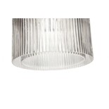 Hubsch Hängelampe Glas / Metall - klar / Nickel