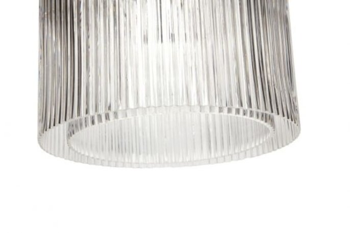 Hubsch Hängelampe Glas / Metall - klar / Nickel