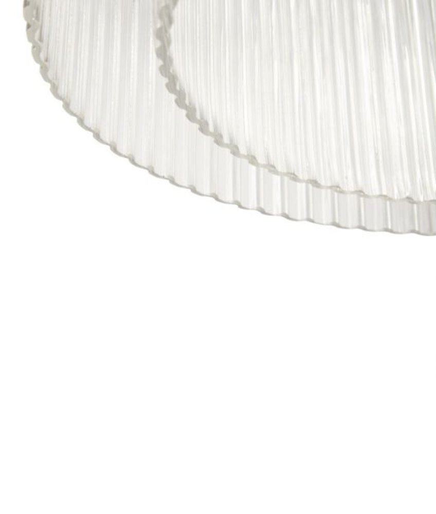 Hubsch Lampe à suspension verre / métal - clair / nickel Hubsch Lampe à suspension verre / métal - clair / nickel