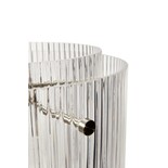 Hubsch Hängelampe Glas / Metall - klar / Nickel