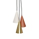 Hubsch Hanglamp metaal - bruin/beige/messing Hubsch Hanglamp metaal - bruin/beige/messing