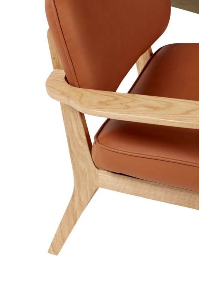 Hubsch Haze Lounge chair - natural/brown - 021125 Hubsch Haze Lounge chair - natural/brown - 021125