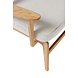 Hubsch Lounge stoel - naturel/grijs Hubsch Lounge stoel - naturel/grijs