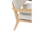 Hubsch Lounge stoel - naturel/grijs Hubsch Lounge stoel - naturel/grijs