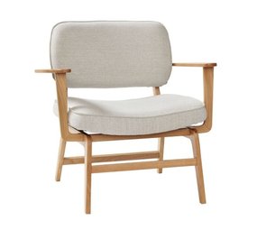 Hubsch Chaise longue - naturel / gris Hubsch Chaise longue - naturel / gris