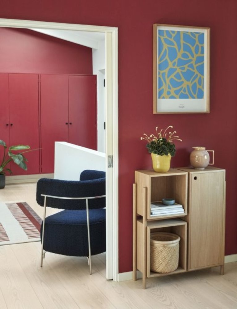 Hubsch Sillón de poliéster / de metal - azul / níquel Hubsch Sillón de poliéster / de metal - azul / níquel