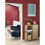 Hubsch Loungesessel Polyester / Metall - Blau / Nickel