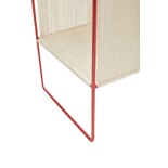 Hubsch Zeitschriftenhalter - natürlich / rot Hubsch Zeitschriftenhalter - natürlich / rot