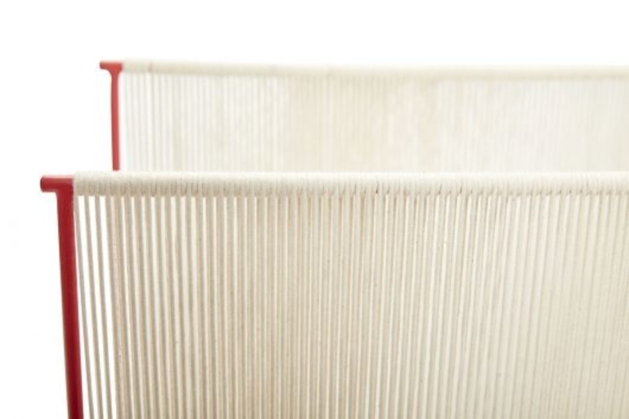 Hubsch Porte-revues - naturel / rouge