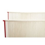 Hubsch Magazine holder - natural / red Hubsch Magazine holder - natural / red