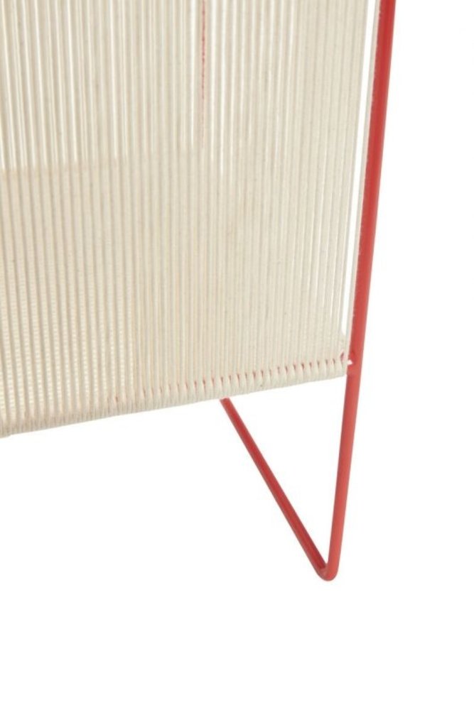 Hubsch Magazine holder - natural / red Hubsch Magazine holder - natural / red