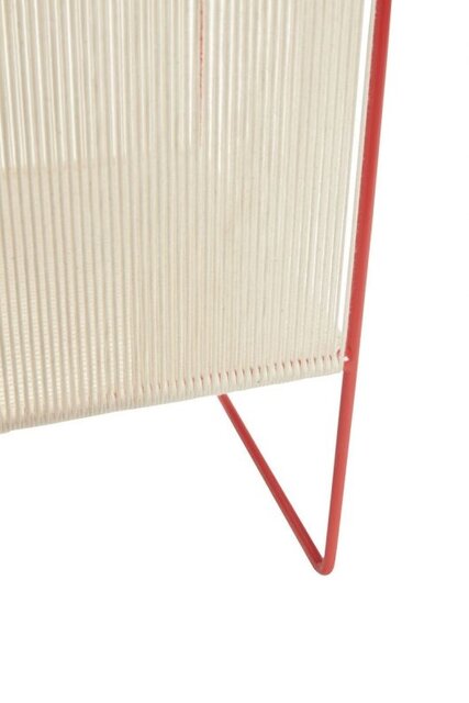Hubsch Tijdschrifthouder - naturel/rood