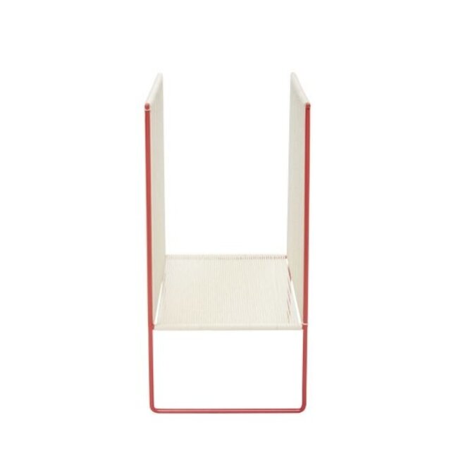 Hubsch Magazine holder - natural / red Hubsch Magazine holder - natural / red