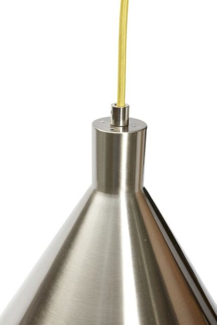 Hubsch Hängelampe Metall - Nickel / Gelb