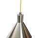 Hubsch Hängelampe Metall - Nickel / Gelb Hubsch Hängelampe Metall - Nickel / Gelb