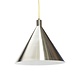 Hubsch Hanglamp metaal - nickel/geel Hubsch Hanglamp metaal - nickel/geel