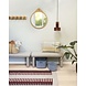 Hubsch Vloerkleed polyester - beige/rood/grijs Hubsch Vloerkleed polyester - beige/rood/grijs