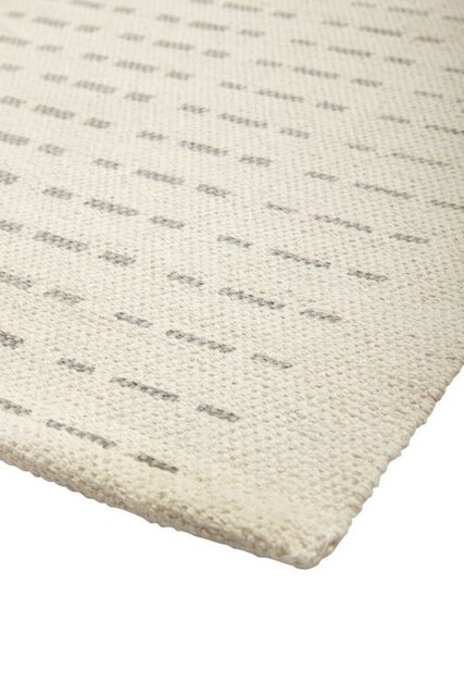 Hubsch Tapis coton - blanc / gris