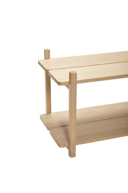 Hubsch Kast met 2 planken eikenhout - naturel