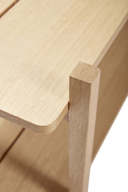Hubsch Mobile con 2 ripiani rovere - naturale