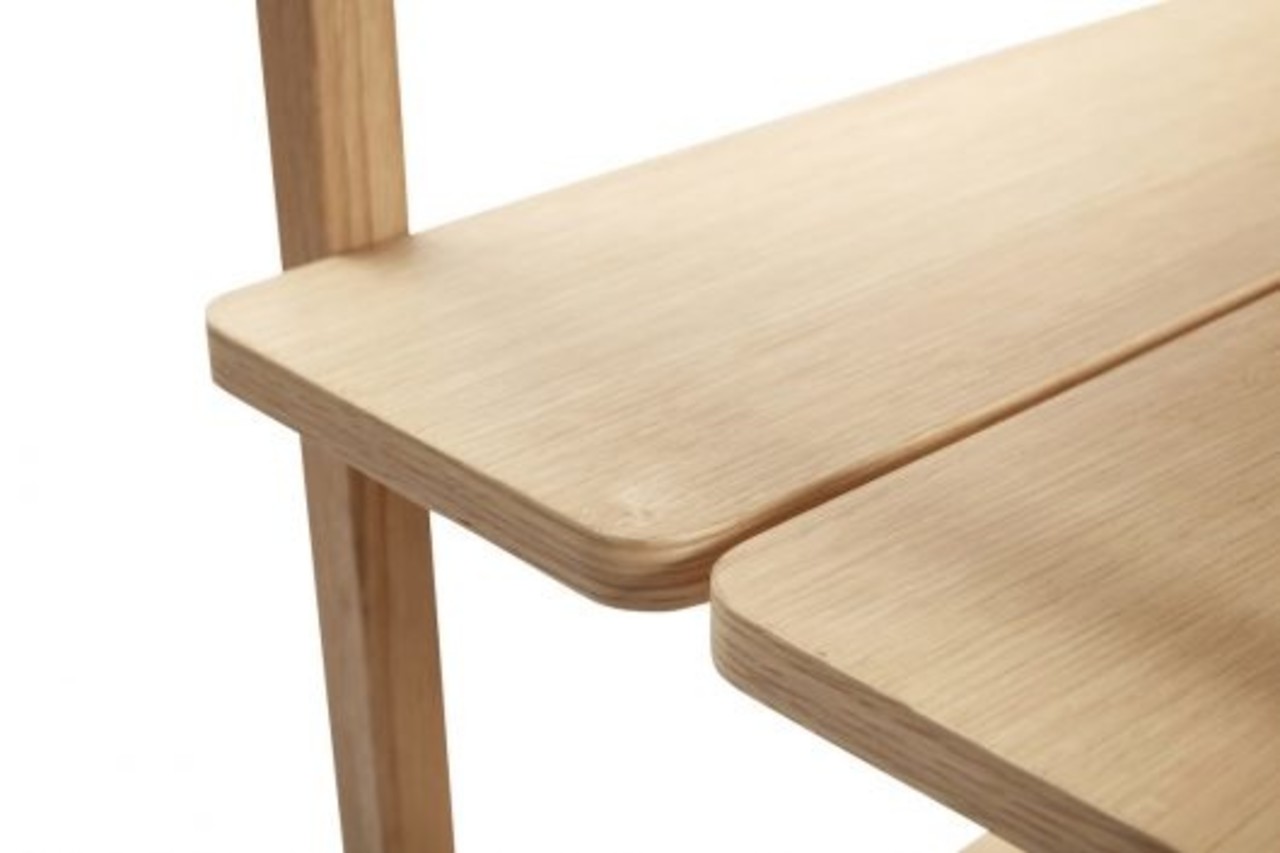 Hubsch Armoire avec 5 étagères chêne - naturel Hubsch Armoire avec 5 étagères chêne - naturel