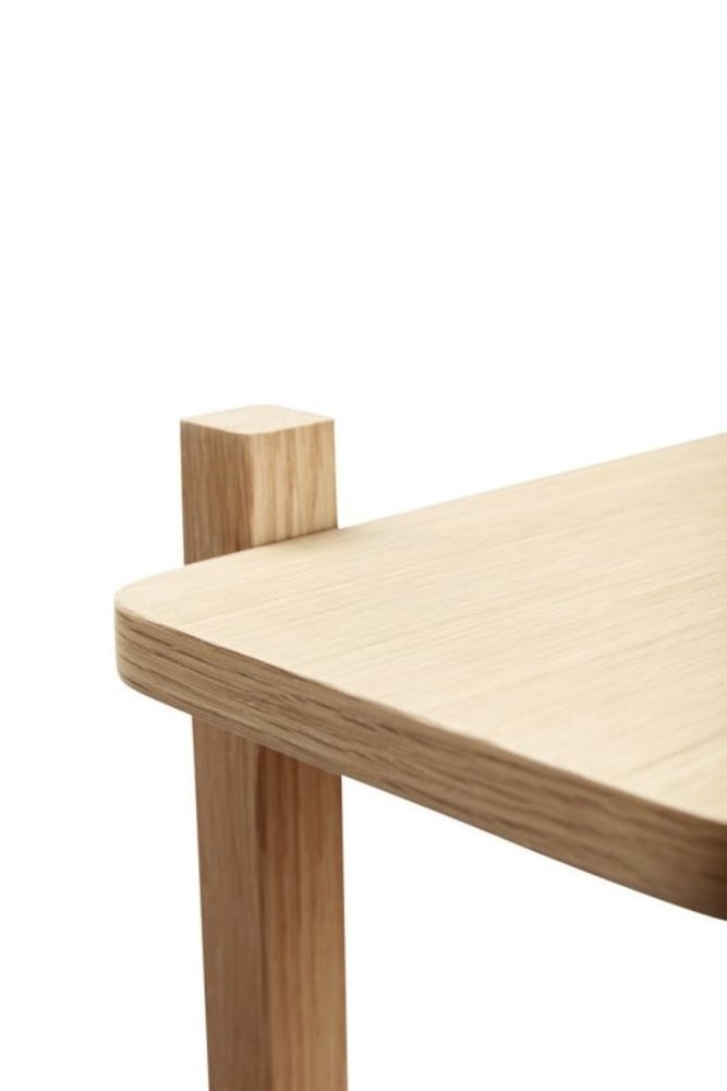 Hubsch Kast met 5 planken eikenhout - naturel