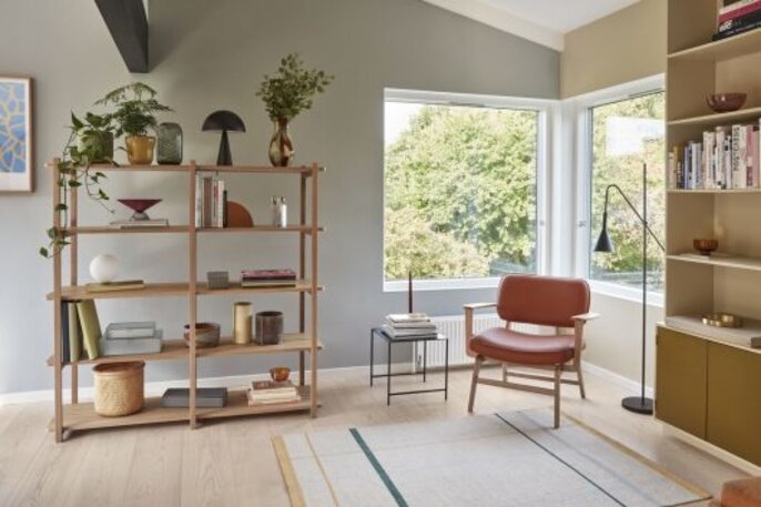 Hubsch Skab med 5 hylder eg - natur Hubsch Skab med 5 hylder eg - natur