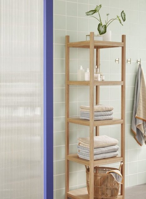 Hubsch Cabinet with 5 shelves - 45x45xh180cm