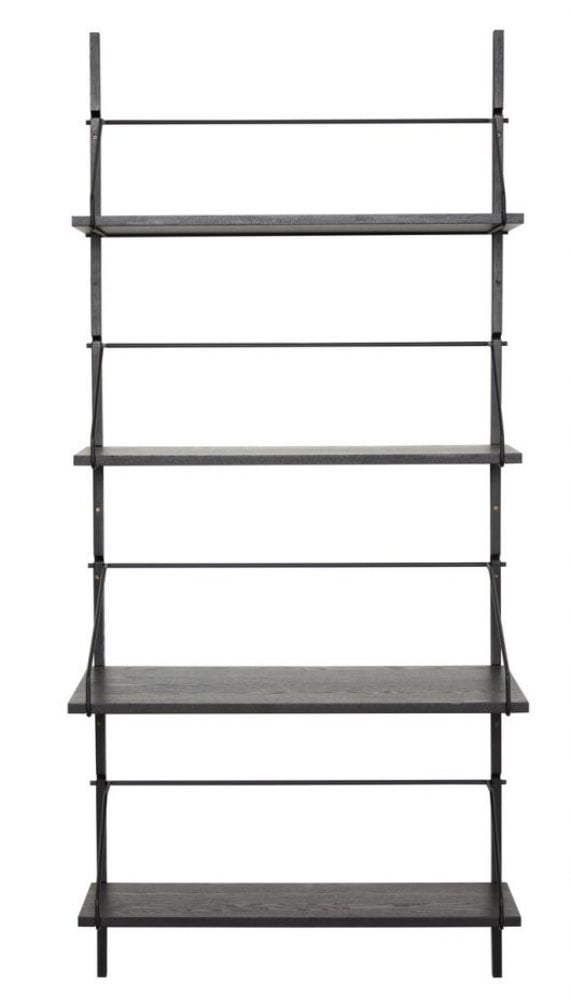 Hubsch Wandregal - schwarz