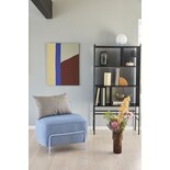 Hubsch Tischlampe Glas - Opal / Blau