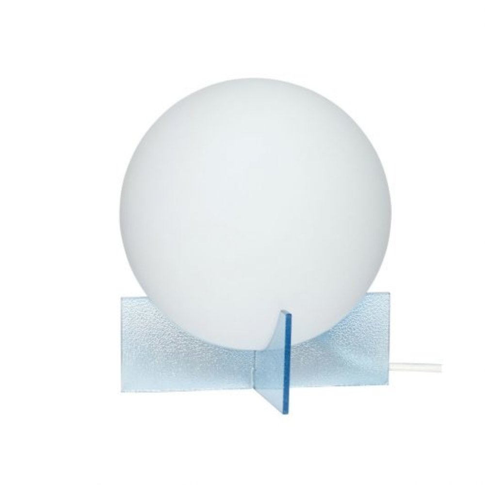 Hubsch Tafellamp glas - opal/blauw Hubsch Tafellamp glas - opal/blauw