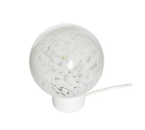 Hubsch Bordlampe glas / metal - hvid Hubsch Bordlampe glas / metal - hvid