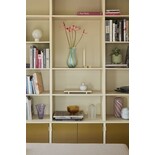 Hubsch Lámpara de mesa vidrio / metal - blanco