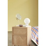 Hubsch Table lamp glass / metal - white