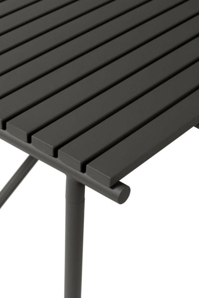 Hubsch Buitentafel metaal - zwart 90x90xh76cm Hubsch Buitentafel metaal - zwart 90x90xh76cm