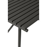 Hubsch Table d'extérieur métal - noir 90x90xh76cm Hubsch Table d'extérieur métal - noir 90x90xh76cm