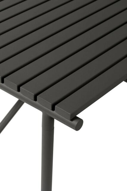 Hubsch Udendørs bordmetal - sort 90x90xh76cm